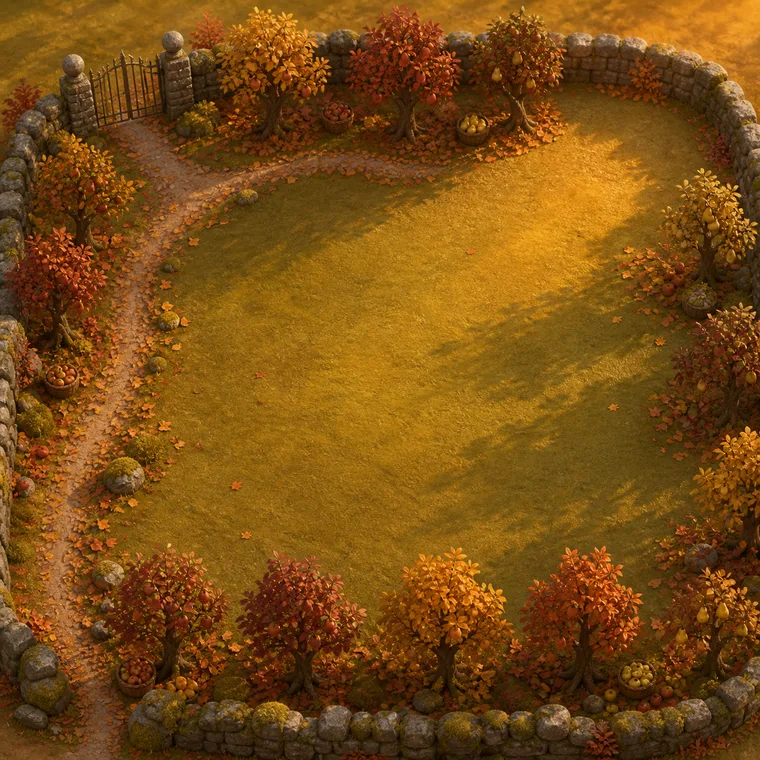 Emberleaf Orchard in autumn amber
